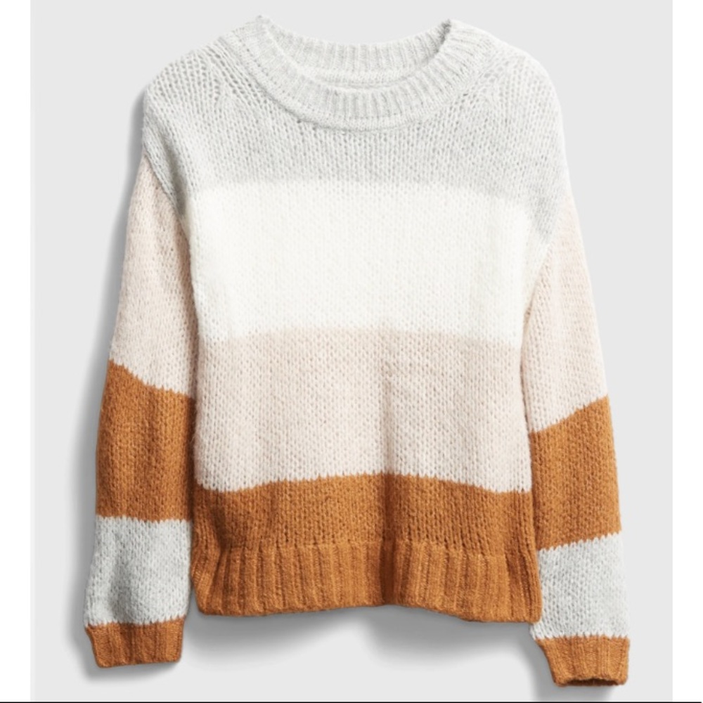 Gap Luxe Stripe Boatneck Sweater